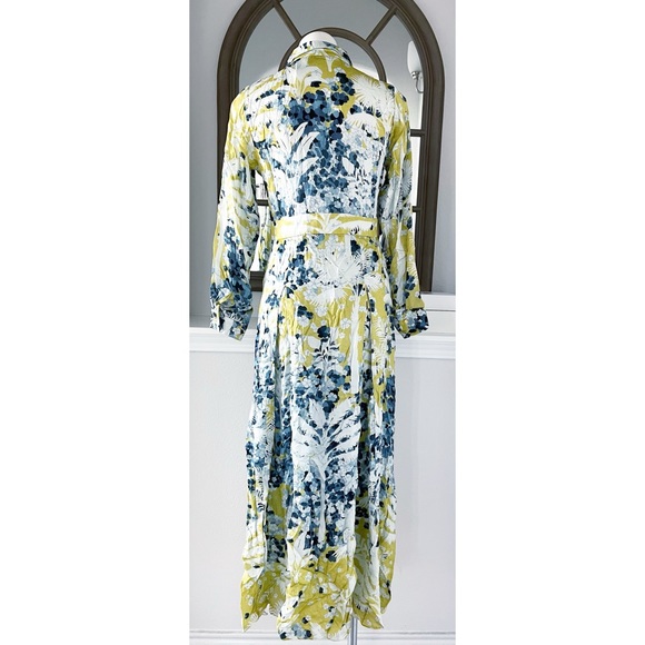 Falguni Shane Peacock Yellow Divine Long Maxi Dress, Size M, New w/Tag - Picture 8 of 17